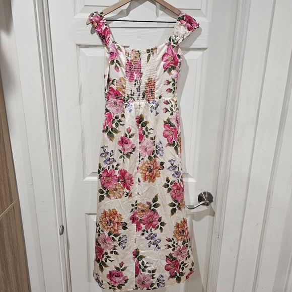 Reformation Genesis Silk Dress in Giverny - Picture 3 of 7